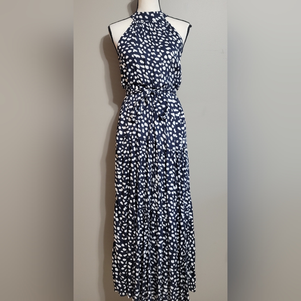 High Neck Maxi Dress
